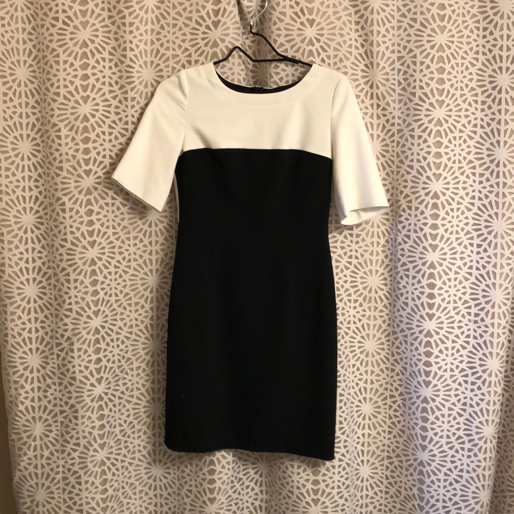 Hugo boss classic white and black dress